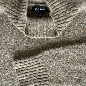 Well Worn Brown Crewneck Sweater